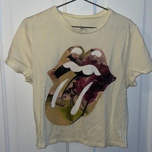 Rolling Stones cropped shirt